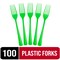Party Solids 100 Pcs Disposable Utensils – Heavy Duty Plastic Cutlery Set – Premium Plastic Forks, Spoons or Knives for Parties, Events, Catering & Tableware Supplies by Exquisite